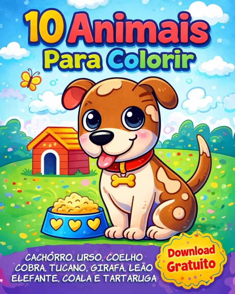 10 Desenhos de Animais Para Colorir
